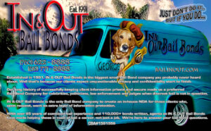 George IN & OUT Bail Bonds Van